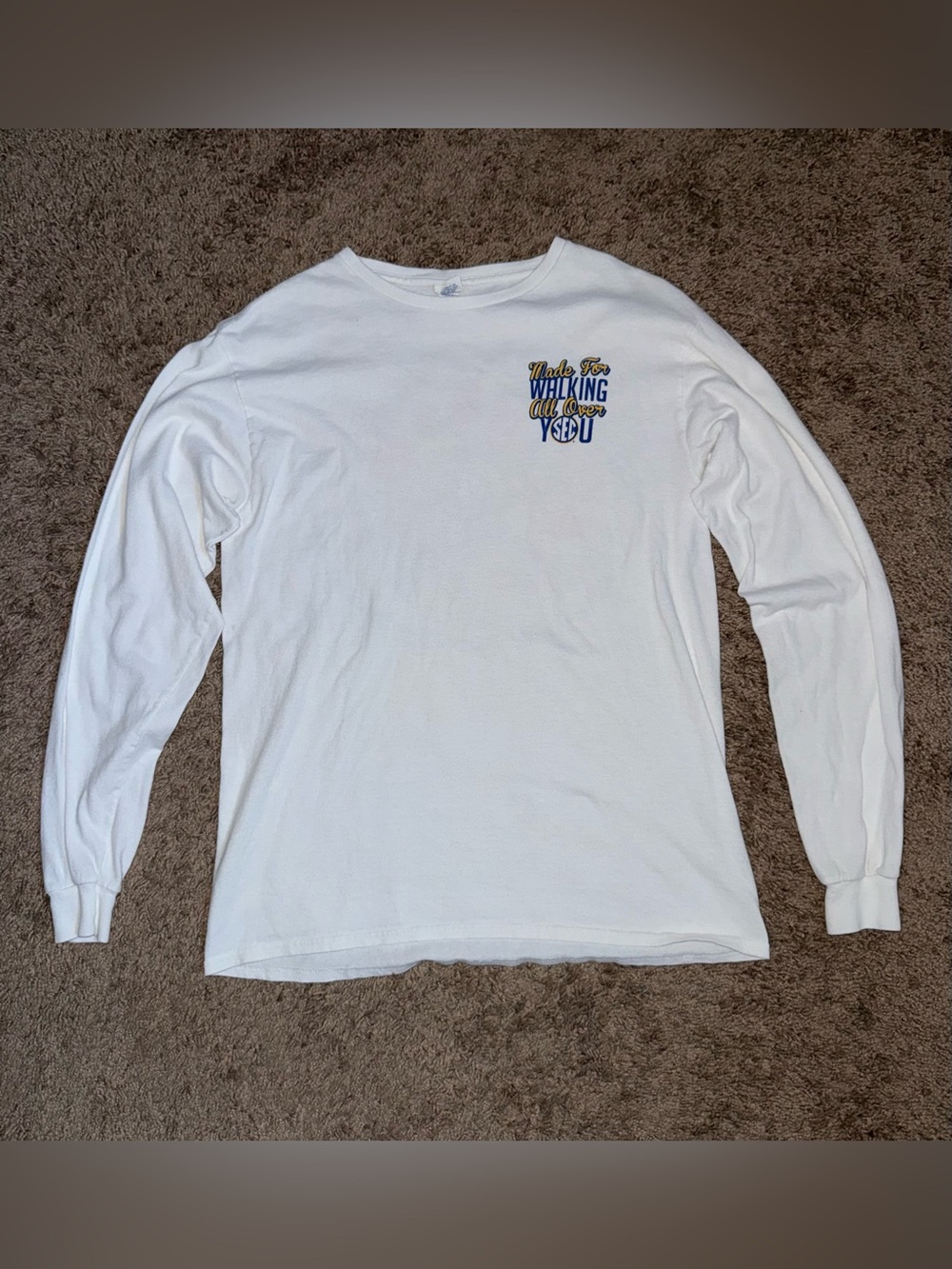 Vintage SEC Southeastern Conference Cowboy Boot Long Sleeve T-Shirt Medium